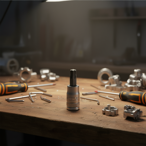 Fervi <b>Socket</b> With Torx Insert 1/4 Inch Drive For Precision Fastening Tasks - Product Image 3