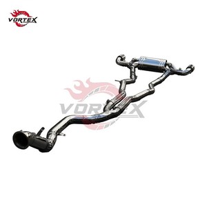 Sistema de Escape Catback Valvetronic de Acero Inoxidable con Acabado Espejo y Diseño de Escamas de Pez para Supra A90, de Vortex Performance - Product Image 1