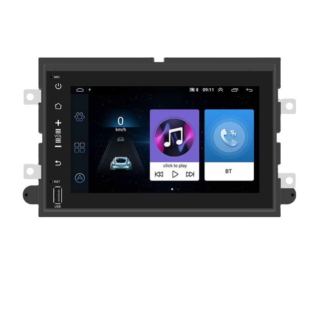 Android 14 2 Din Car Radio GPS Multimedia Player for Ford F150 F250 F350 500 Explorer Focus Fusion Mustang Edge Navigation