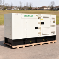 Générateur diesel silencieux 10 kVA-1000 kW, générateur d'énergie triphasé, châssis ouvert, ATS, boîte acoustique