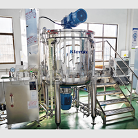 Cuve de mélange de liquides cosmétiques de 1000 L, équipement de production de gel douche et de savon liquide