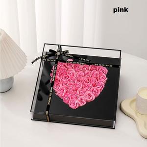 Nuevo producto 2025, regalos del Día de San Valentín, caja acrílica de rosas preservadas, caja de flores eternas de larga duración con caja en forma de corazón - Product Image 4
