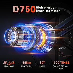 Bicicleta Eléctrica JANSNO Fatbike X50 para Adultos, con Neumáticos Gruesos, Frenos de Disco, Bicicleta Eléctrica, Almacén en Reino Unido y la UE, Bicicleta Eléctrica de Montaña - Product Image 2