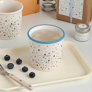 Blue Star Ceramic Mug, High-value Handheld Cup, Coffee Breakfast Cup, High Temperature Resistan... product image from Blue Cup Shop