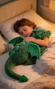 Peluche Lapin Porte-Bonheur <span class=keywords><strong>Dragon</strong></span> Jade Édition Limitée Irlandaise, Super Douce en Coton PP, Couverture Réconfortante pour 14 Ans et Plus - Product Image 6
