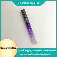 Tube en PE personnalisé de luxe de 20 g avec tête de vibration en céramique pour le massage, emballage pour crème pour les yeux, essence pour les yeux et soins du contour des yeux