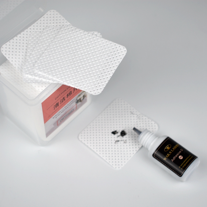 Индивидуальные фирменные ватные диски для очистки ресниц, клейкие насадки для наращивания ресниц