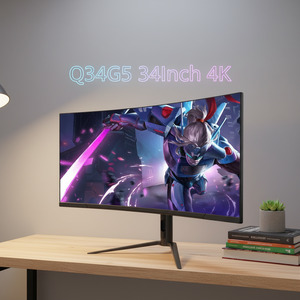 Moniteur de jeu PC incurvé de 34 pouces avec RGB KVM, résolution <span class=keywords><strong>4K</strong></span>, certifié CE, écran large, moniteur <span class=keywords><strong>4K</strong></span> pour les projets de conception - Product Image 1