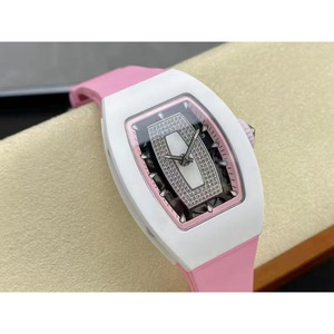 La dernière montre automatique mécanique de luxe en céramique blanche pour femmes, sportive, décontractée et professionnelle, avec tourbillon, étanche - Product Image 1