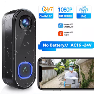 <span class=keywords><strong>Timbre</strong></span> <span class=keywords><strong>con</strong></span> Cámara de Video WiFi para Exteriores, 2MP, 12V, Alimentación por Cable, Tuya Smart Home, Visualización Remota, <span class=keywords><strong>con</strong></span> <span class=keywords><strong>Timbre</strong></span> Interior - Product Image 2