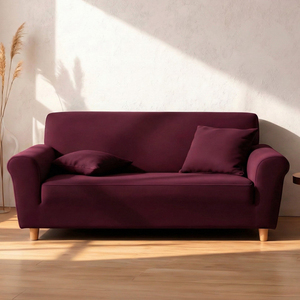 Einfarbige Rutschfeste Stretch-Sofabezüge Spandex-<span class=keywords><strong>Sofa</strong></span>überwürfe Sofaschoner Waschbarer Sofabezug mit Elastischem Boden - Product Image 4