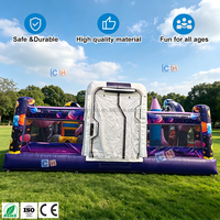 Château gonflable géant pour enfants, thème astronaute, avec toboggan, pour événements extérieurs