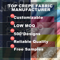 Usine en gros plissé rayure bulle froissé crêpe chaîne tricoté tissu ondulé crêpe Polyester tissu pour femmes robe vêtement