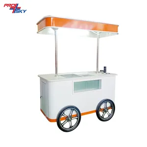 Prosky Cheap Caravan Van Kiosk carrello espositore per bastoncini di gelato italiano