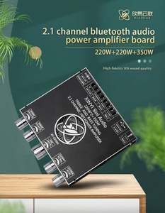 โมดูลบอร์ดแอมพลิฟายเออร์ <span class=keywords><strong>TPA3251</strong></span> สำหรับบลูทูธ กำลังขับ 220W*2+350W ซับวูฟเฟอร์  เหนือกว่า 7498E - Product Image 6