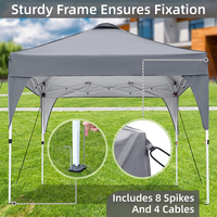 Gazebo de pierna recta 3x3 para exteriores, tienda Olding, toldo pop-up