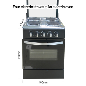 Estufa y Horno Independientes de <span class=keywords><strong>Gas</strong></span> de <span class=keywords><strong>4</strong></span> Quemadores (Acero Inoxidable) Tradicionales para Uso Comercial en Restaurantes y Exteriores - Product Image 2