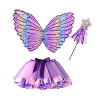 Günstige Qualität Fancy Princess Kleid Tutu Rock mit Flügeln & Stirnband für Mädchen in jungen Jahren