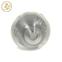 Bidon de peinture rond vide en fer blanc de 5 L, avec couvercle à anneau de serrage, sérigraphié pour peinture à base d'eau, baril métallique