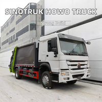 Camion compacteur d'ordures manuel Sinotruk Euro 3 Weichai 190 HP 4x2 moteur de climatiseur camion de collecte des ordures à vendre