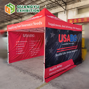 Tente <span class=keywords><strong>Barnum</strong></span> 3x3 à structure en aluminium, pliable, type Gazebo d'église, stand de marché, auvent, carpa pour événements et carpa pour le commerce, en acier - Product Image 3