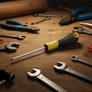 Stanley <b>Screwdriver</b> Pozidriv 100mm Ergonomic Handle <b>Precision</b> Tip - Product Image 3