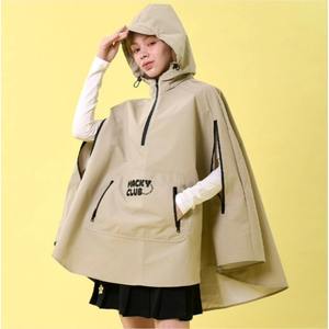 Impermeable Tipo Poncho Hacky Club, Negro, Ligero, para Viajes, para Adultos - Product Image 4