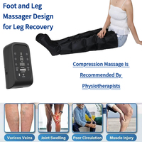 Masseur de jambes à 6 chambres Dispositif de compression pneumatique Bottes de récupération sportive pour la relaxation et la circulation des muscles des jambes complètes