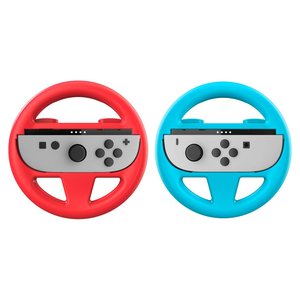 Volante simulador de conducción SWITCH 2 Dual Wheel Set para Joy Con 2 Azul y Rojo SWITCHNEWDUALWHEEL - Product Image 1