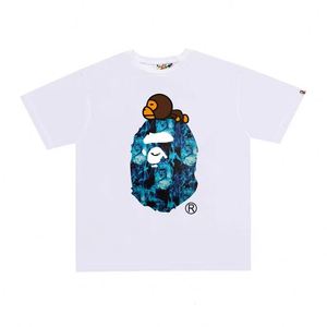 881.12026 Camiseta de Diseñador de Moda con Estampado de Letras de Alta Calidad 1:1, Camiseta Bapees Moderna para Hombre - Product Image 3