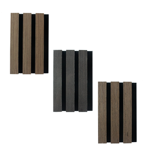 Design De Parede Interior Painéis Acústicos De Madeira Natural <span class=keywords><strong>Soundproofing</strong></span> Baixo MOQ Atacado - Product Image 3