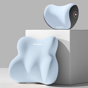 Sport de luxe Ventilation douce appui-tête de <span class=keywords><strong>voiture</strong></span> soutien lombaire ensemble de Massage femmes 2 pièces coupe universelle coussin de taille coloré - Product Image 5