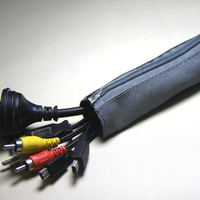 Gaine de gestion de câbles en nylon TONY, anti-poussière, ignifuge, anti-bruit, résistante à l'usure, noire, diamètre 25-60 mm, organisateur de câbles