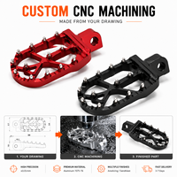 Repose-pieds en aluminium CNC pour moto, ensemble de pédales confortables et larges pour Street Sport Cruiser Touring