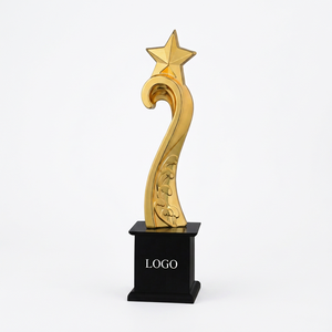 Trofeo en Forma de Estrella de Aleación de Zinc Modelo 666 con Impresión UV y Grabado Láser, Premio Portátil y Duradero para Deportes y Juegos - Product Image 1