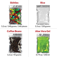 Sacs Mylar refermables, sacs d'emballage thermoscellables en feuille d'aluminium, petits sacs transparents argentés pour le stockage de bonbons et de bijoux