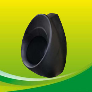 Urinoir mural moderne pour hommes, en céramique, noir, résistant aux hautes températures et inaltérable, avec capteur, pour usage hospitalier, style hôtelier Shangqi - Product Image 2