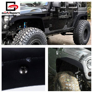 ABS Plat En Acier de Style Texturé Hors Route Large Corps Voiture Garde-Boue Pour Jeep Wrangler JK 07-17 - Product Image 4