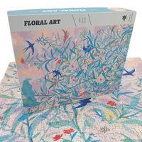 Fabricant vérifié de jeux de puzzles en carton bleu personnalisés, nouveau design, 1000 à 2000 pièces, ensemble de jouets de puzzle