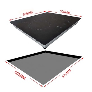 Cuisinière à <span class=keywords><strong>induction</strong></span> professionnelle 23.2 pouces 220V <span class=keywords><strong>avec</strong></span> capteur d'écran tactile plaques chauffantes commerciales pour zone de cuisson - Product Image 4