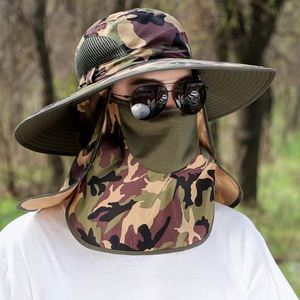 Fishing <b>Hat</b> UV <b>Sun</b> protection Fisherman <b>Hat</b> with Neck Flap Mask Summer Outdoor Breathable Large Brim Sunscreen <b>Hat</b> - Product Image 4