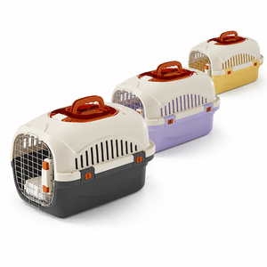 Cage de transport <span class=keywords><strong>pour</strong></span> animaux de compagnie approuvée par les compagnies aériennes, 24 pouces, <span class=keywords><strong>en</strong></span> plastique rigide, avec design ventilé, <span class=keywords><strong>pour</strong></span> chiens et chats de petite et moyenne taille - Product Image 1