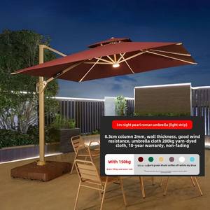 Sombrilla Romana Grande para Exteriores, de Grado Comercial, para Jardín, Terraza, Patio, Balcón, <span class=keywords><strong>Playa</strong></span>, Muebles de Exterior, Puesto de Venta al Aire Libre - Product Image 6