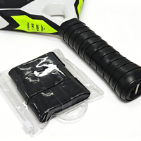 Surpoignée de raquette de padel personnalisée en usine, absorbante, en PU, antidérapante, antichoc, avec logo personnalisé pour grip de padel