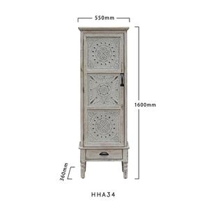 סלון וינטג 'כפרי shabby מחסן צד בית חווה סגנון בית חווה בסגנון עתיק לבן שטף עץ גדול עם 1 דלת - Product Image 6