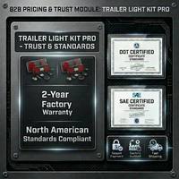Neues Intelligentes Kabelloses Anhängerlicht mit Automatischer Spannungserkennung, Batteriestandsanzeige, Intelligenter Warnfunktion, SMT LED-Lichtset, IP67-zertifiziert