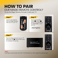 Télécommande vocale AN-MR23GA de remplacement pour téléviseurs intelligents LG Magic Remote 2018-2025, compatible avec MR22GA, MR21GA/GC, MR20GA