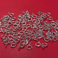 Anneau à ressort rond en argent sterling 925 plaqué or 18 carats, fermoirs connecteurs pour la fabrication de bijoux DIY, collier, bracelet, StarPaGo SQ005
