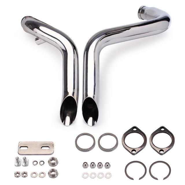 Stainless Steel Exhaust Pipe Motorcycle Parts for Harley 883 Models-Matte Black for Replace/Repair