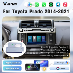 Boîtier décodeur Viknav Linux pour Toyota Prado 2014-2021, mise à niveau stéréo avec CarPlay sans fil et Android Auto, rétrofit d'écran OEM. - Product Image 2
